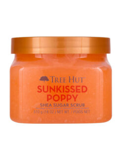 About this item AMAZING SCENTS: Indulge your skin in the joyful scent of fresh poppy florals kissed with juicy, fruit notes. REVEAL VIBRANT SKIN: Apply a generous amount of Tree Hut Body Scrub to damp or dry skin. Buff in circular motions for even coverage and effective exfoliation. Rinse well and enjoy silky-smooth skin. Our specially formulated array of sugar and natural oils gently polishes away dead skin to reveal a beautiful, radiant glow. REAL SHEA, REAL RESULTS: 100% all-natural premium shea butter delivers deep moisturization that nourishes and softens dry skin while helping promote elasticity and hydrate without stripping moisture. Our Shea Sugar Scrub is proudly vegan, paraben-free, sulfate-free, alcohol-free, with no formaldehyde donors, and always cruelty free! ELEVATE YOUR SHOWER ROUTINE: We formulate with high concentrations of skin-loving, plant-based ingredients that leave your skin feeling healthy and strong. Our assortment boost any shower routine with natural ingredients perfect for all skin types. Tree Hut Shea Sugar Scrub is perfect to use as a prep for shaving, tanning, or restoring youthful shine. MADE IN THE USA: Our family-owned and operated brand offers made-in-the-USA skin and body care that transforms your hygiene routine into a self-care ritual. With our bestselling Tree Hut body scrub collection, shave essentials, and body hydrators, Tree Hut offers you Long-lasting scents with glowing results.