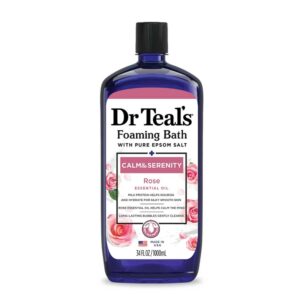 Dr. Teal's Calm & Serenity Foaming Body Wash with Rose Essential Oil 1000ml deeptot