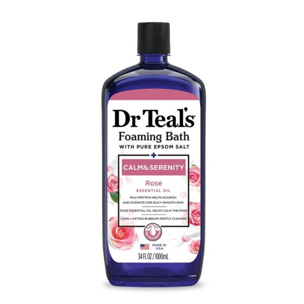 Dr. Teal's Calm & Serenity Foaming Body Wash with Rose Essential Oil 1000ml deeptot