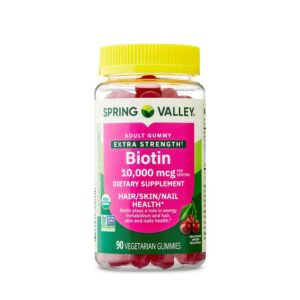 Spring-Valley-Bioten-Supplement-Gummies-for-Hair,-Skin-&-Nails. deeptot