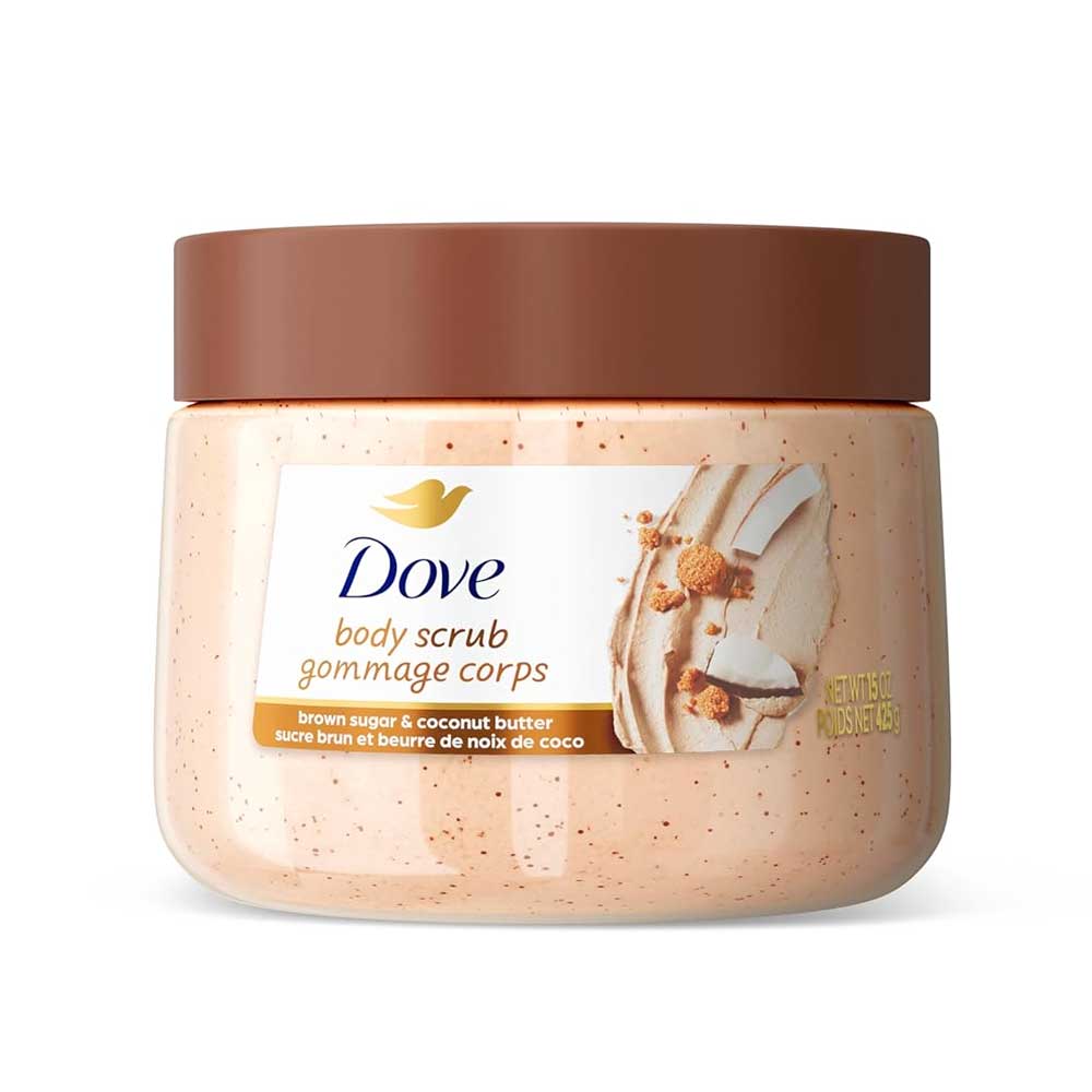 Dove-Exfoliating-Body-Scrub-for-Women,-Brown-Sugar-and-Coconut-Butter-425g