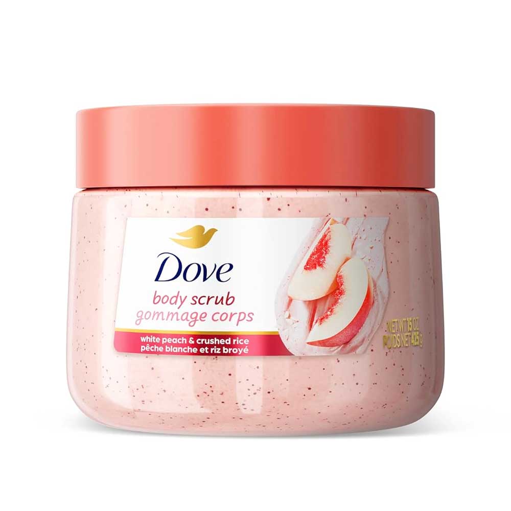 Dove Exfoliating Body Scrub for Women, Peach 425g