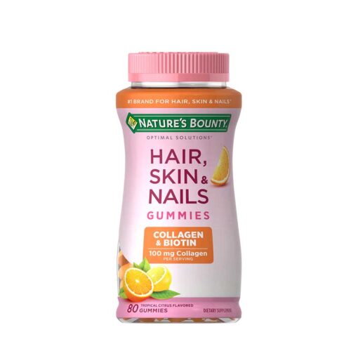 Nature's-Bounty-Optimal-Solutions-Collagen-&-Biotin,-Collagen-100-mcg