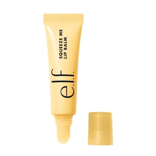 About this item MOISTURIZING LIP BALM: Meet e.l.f. Cosmetics Squeeze Me Lip Balm, your new favorite lip product for hydrated and nourished lips. DELIVERS SHEER COLOR: This moisturizing leave-on lip balm helps hydrate with a sheer tint of color. INFUSED WITH HYALURONIC ACID: This lip balm is boosted with lip-loving ingredients like shea butter, hyaluronic acid, and goji berry. GREAT FOR TRAVEL: Easy-to-use squeeze tube and applicator for when you’re on the go. SKIN-LOVING INGREDIENTS: All e.l.f. products are made from skin-loving ingredients you want, minus the toxins you don’t—all at good-for-you prices. All e.l.f. products are 100% cruelty-free and Vegan.